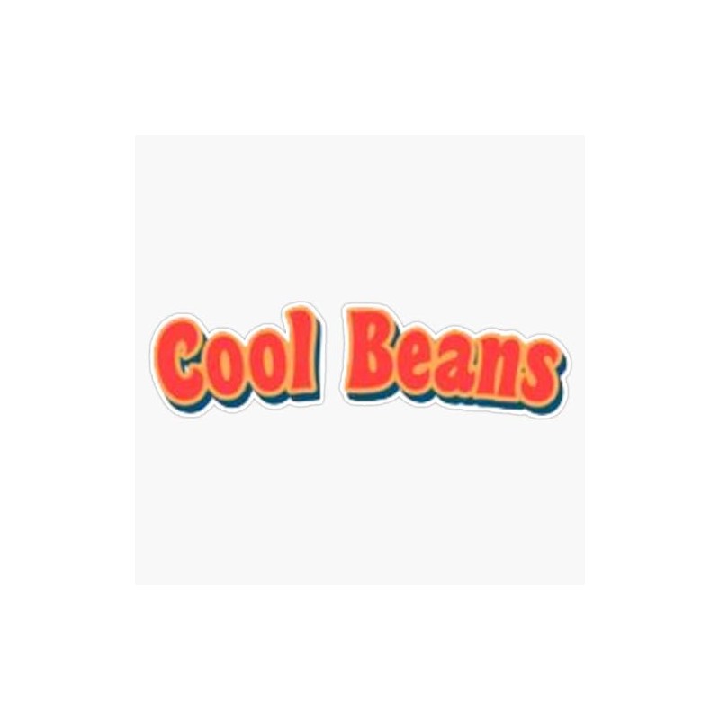 LAD Studio Cool Beans Sticker Bumper Sticker Vinyl Decal 5""