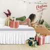 Biscaynebay Wrap Around Bed Skirts for Queen Size Beds Extra