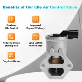 NPAUTO Idle Air Control Valve Compatible with Ford F-150 E-150 E-250 Econoline Club Wagon 2001 2002 2003 2004 2005 2006 2007 2008, 04 Ford F150 Heritage, AC267 4.2L V6
