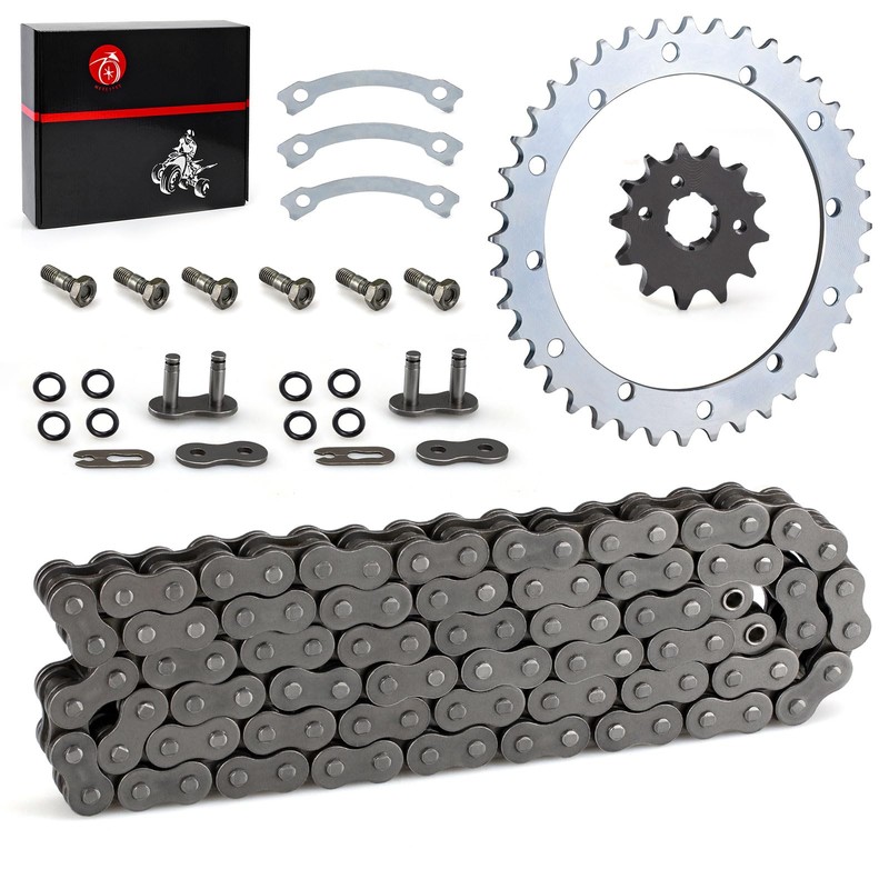 Heavy Duty O-Ring Drive Chain And Drive Sprockets Kit Compatible