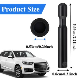 2 piezas de perillas de cerradura de puerta de auto, cubiertas de pasador de cerradura de puerta interior para F-150, perillas de control de puerta negras de reemplazo, accesorios internos para