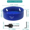 Seimneire 4-3/8 Inch Hole Saw with Heavy Duty Arbor, 1.2