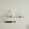 JQK Corner Glass Shelf, Brushed Gold Bathroom 304 Stainless Steel