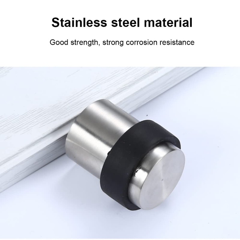 SEIWEI Door Stop, 45mm Heavy Duty Round Stainless Steel for