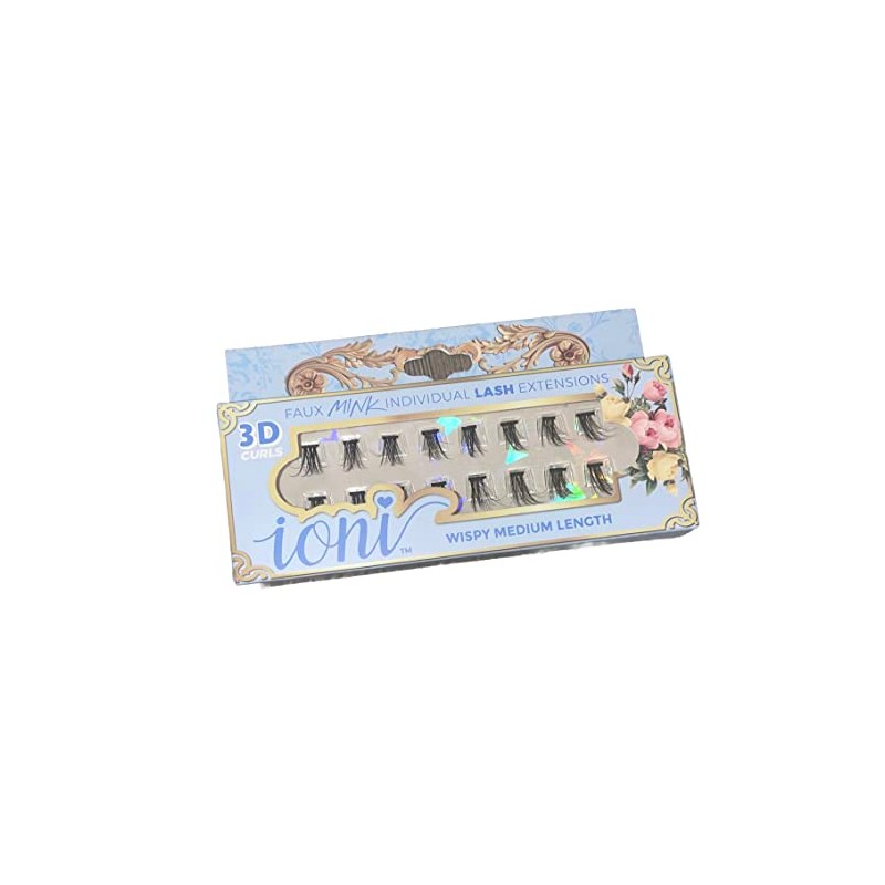 IONI Faux Mink Individual Lash Extensons 3-STRAND Medium-Length