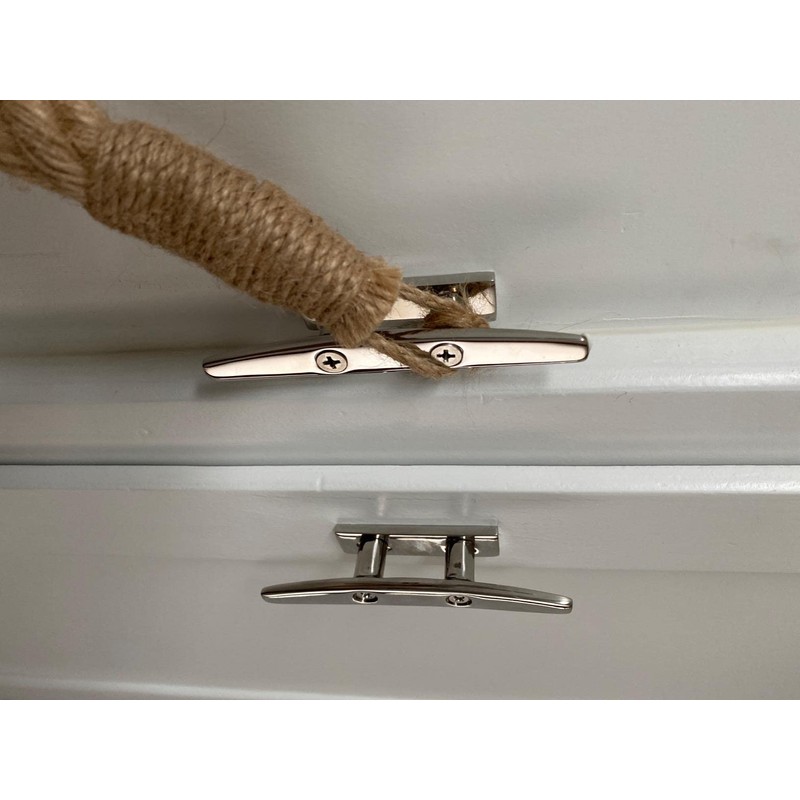 MIZUGIWA 4 inch Boat Cleats 316 Stainless Steel Dock Cleat
