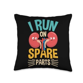 Kidney Donor Recipient Hospital Sarcastic Gifts Fun Kidney Organ Donor Surgery Donation Recipient Awareness Throw Pillow, 16x16, Multicolor