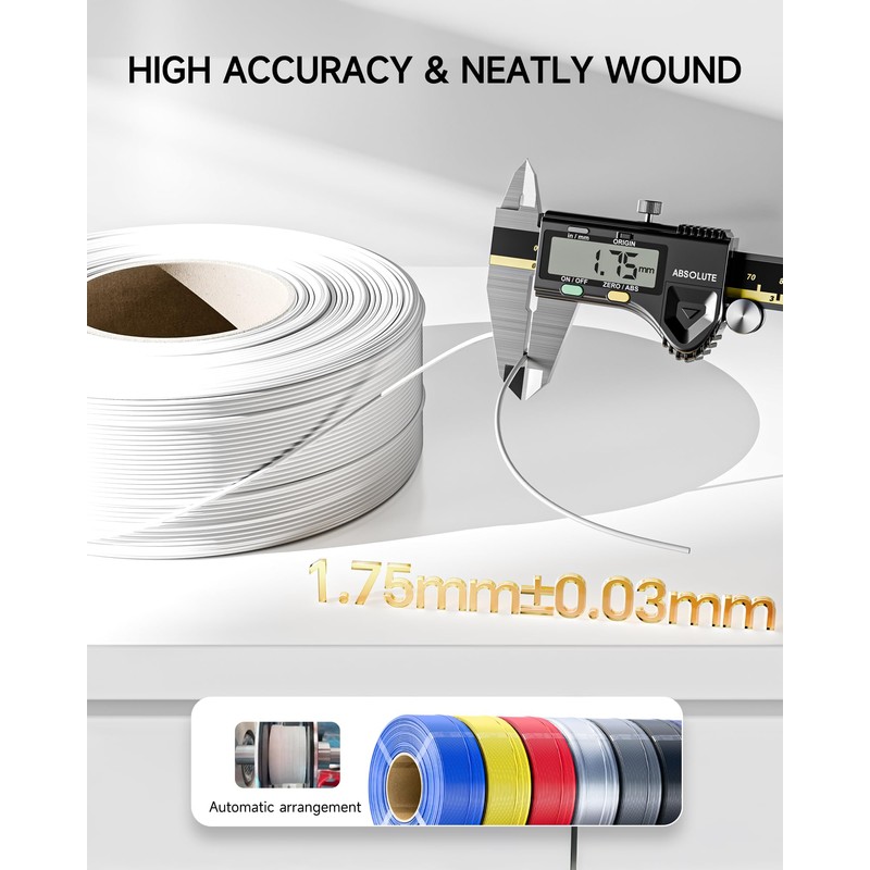 Creality PETG Filament Refill 1.75mm 3D Printer Filament, 1kg (2.2lb)