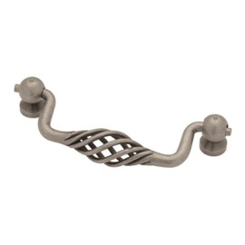 Liberty PN0527-AP-C 96mm Birdcage Bail Kitchen Cabinet Hardware Drawer Handle Pull, Pewter
