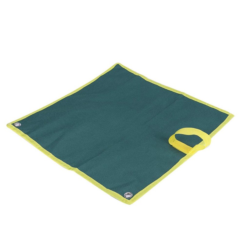 Green Color Set Wrench Pockets Multi-Pocket Canvas Roll Up Tools