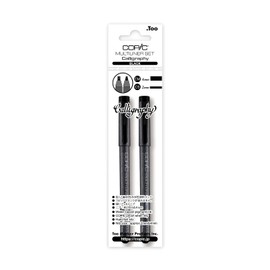 Copic CMMLBC2SET Rotuladores y marcadores multiliner, color negro 2 unidades