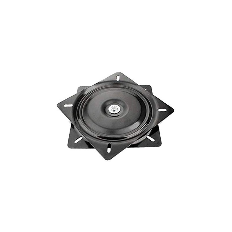 Lheng 8 Inch Black Heavy Duty Painted Square Turntable 360