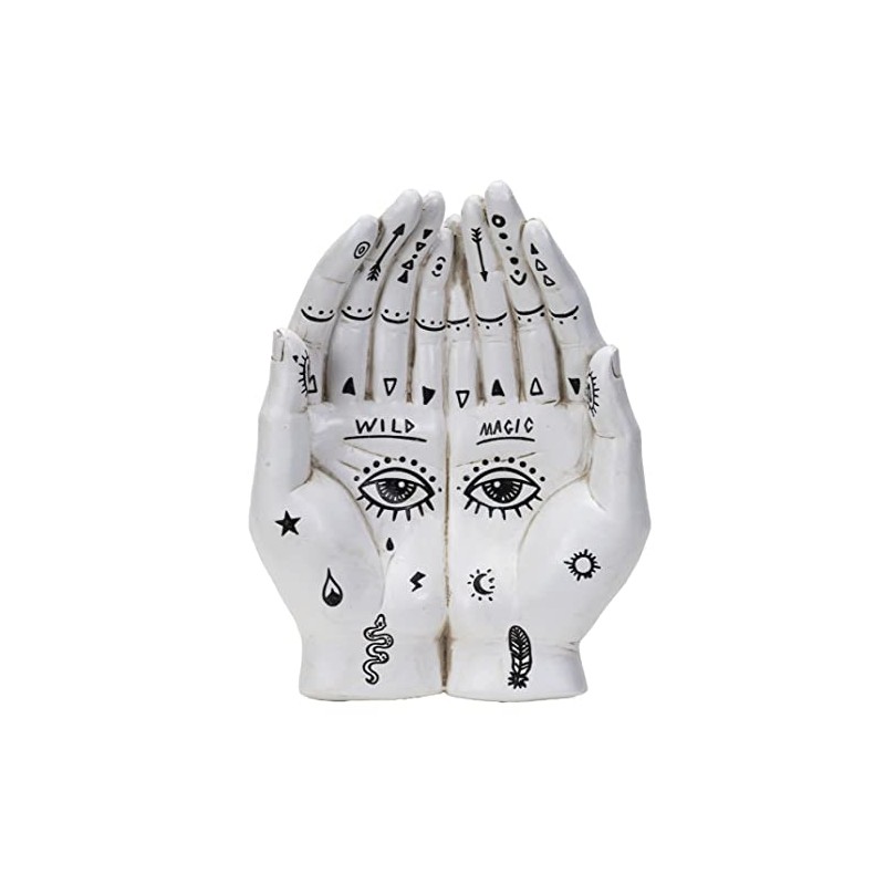 Pacific Giftware Wild Magic Palmistry Cupped Hands Trinket Dish Tray