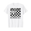Funny Chess Shirt for Men Boys Checkerboard Chess Board Maglietta