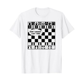 Funny Chess Shirt for Men Boys Checkerboard Chess Board Maglietta