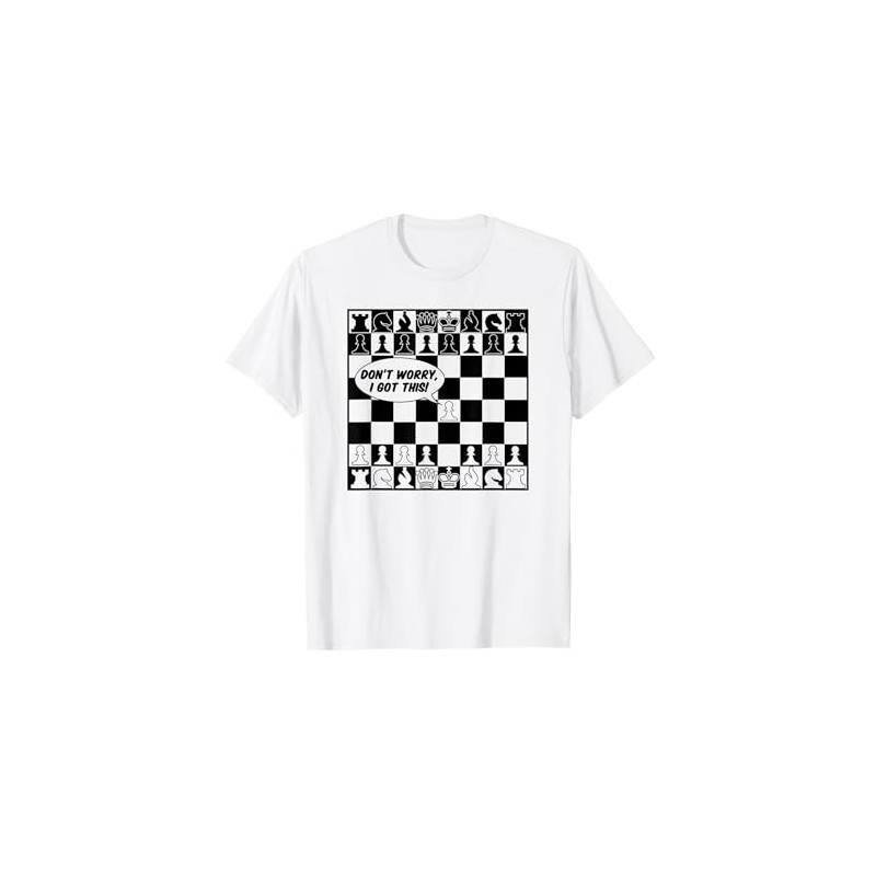 Funny Chess Shirt for Men Boys Checkerboard Chess Board Maglietta