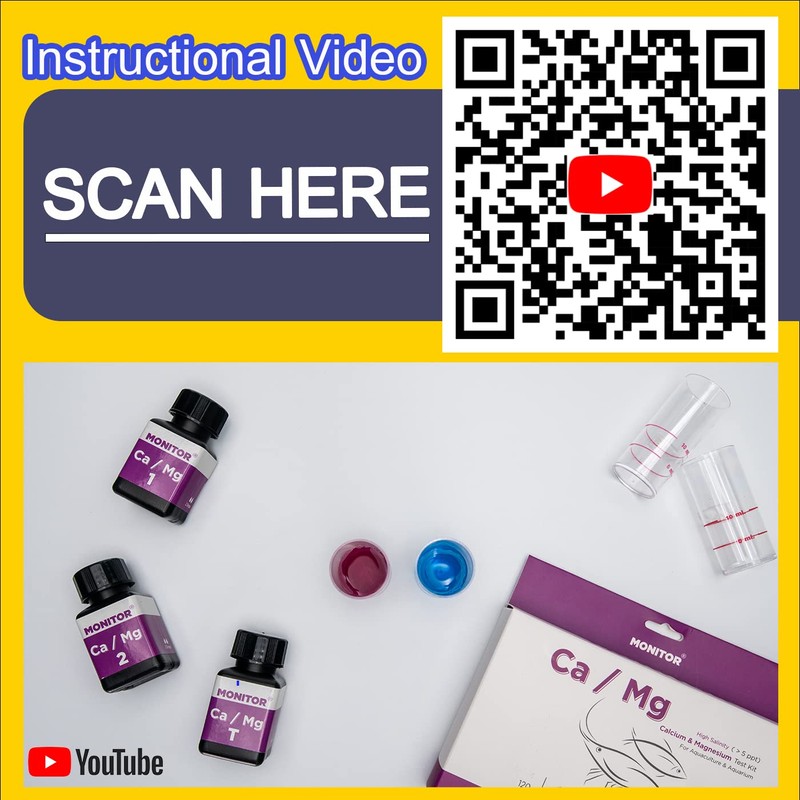 Monitor Calcium/Magnesium HIGH Salinity (Salinity > 5 PPT) Test KIT