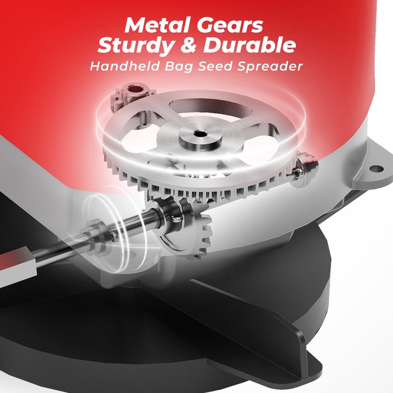 Walensee Handheld Bag Seeder Spreader with 25lb Bag, Frame Support,