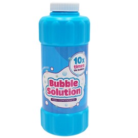16 oz Concentrated Bubble Solution, Refills up to 1.25 Gallons, Non-Toxic Concentrated Solution for Bubble Machines, Giant Bubble Wands, Bubble Gun and Blowers (Blue) (Single)