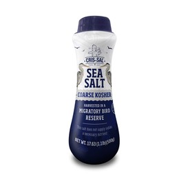 Cris-Sal Gourmet Kosher Sea Salt, Coarse Diamond Crystal Full Flavor Natural Grain Salt, Great for Cooking, Table Seasoning Recipes, Finishing and More, Pantry Friendly, 17.63 Oz (Pack of 1)