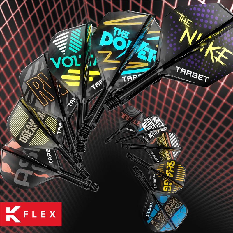 Target Darts Stephen Bunting K Flex Flights and Shaft System,