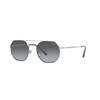 Vogue Eyewear Men's Vo4193s Round Sunglasses, Top Blue/Silver/Grey Gradient, 51