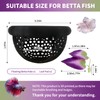 3Pcs Betta Fish Tank Accessories-Floating Betta Hide & Fish Leaf