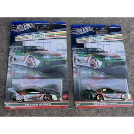 Hot Wheels Silver Series Toyota Supra 7-Eleven Exclusive NEW Lot Of 2 *