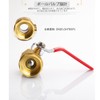 Akozon Ball Valve 3/4" BSP DN20 Brass Pipe Ball Valve