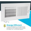 EZ-FLO 10x4 Inch Air Vent Cover Wall/Ceiling Two-Way HVAC Register