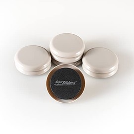 Super Sliders 2 1/2" Round Reusable Furniture Sliders for Carpet - Effortless Moving and Surface Protection, Beige (8 Pack)