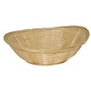 Olympia Wicker Oval Bread Basket 228X178mm Catering Breakfast Canvas Bag