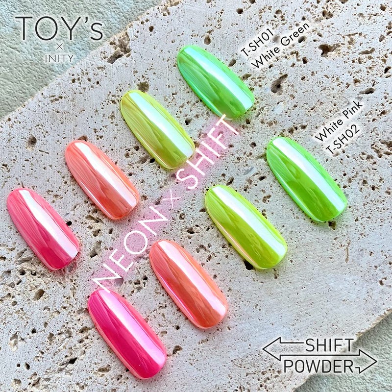TOY's x INITY T-SH01 Shift Powder, White Green, 0.02 oz