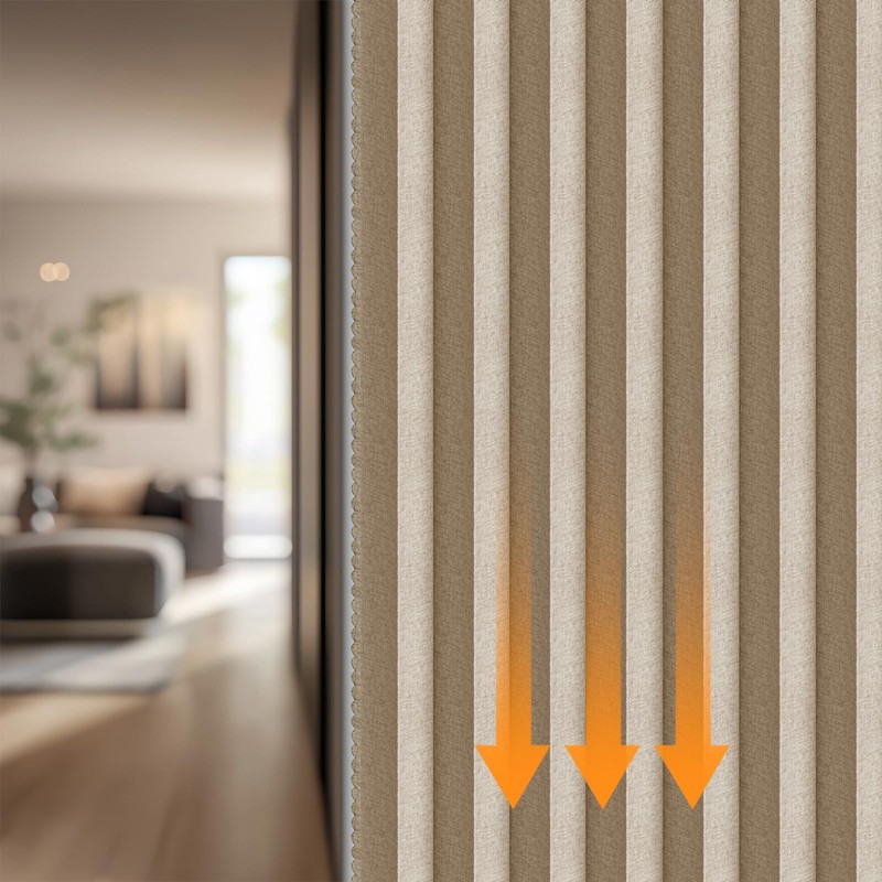AJAZZ Blackout Curtains 78 Inches Long for Doorways and Closets,