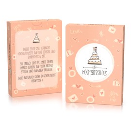 Wedding selfies as a wedding game - box with creative and fun photo tasks - great game for guests or gift idea for the bridal couple - icebreaker for weddings (German language version)