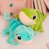 OUKEYI 11.8 Inch/30cm Lizard Plush Pillow, Cute Chameleon Plush Doll,