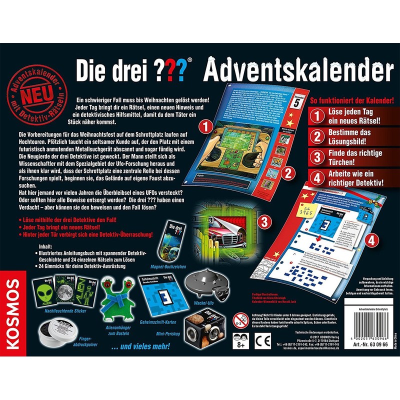 Kosmos 630966 – Die drei??? Advent Calendar 2017