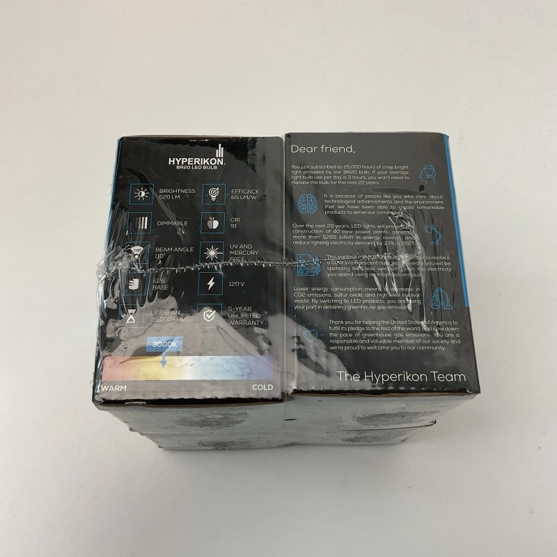 Hyperikon BR20 LED Bulb Dimmable 8W=50W, Flood E26 Base 3000K