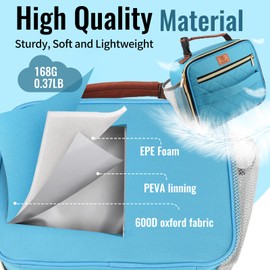 Genteen Lunch Box for Men Women Adults Kids - Insulated LunchBox Reusable, Zip Closure & Buckle Handle, Portable Cooler for Work, School, Travel (Teal)