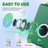 Wisetail Fingerprint Padlock, Smart Gym Locker Lock for Students, Keyless
