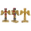 Transgood Indian Totem Pole Indigenous Aboriginal Style Decor, Mini Size