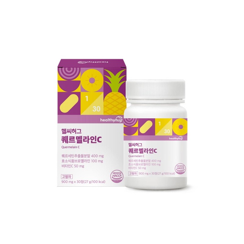 Healthy Hug High-Concentration Quercetin Bromelain Enzyme C 30 tablets, 2