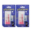 Piacere Medical Resin Piercers, Set of 2 (Black Diamond x Black Diamond) | For Both Ears