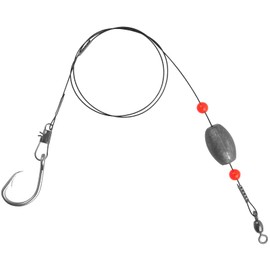 Weighted Grouper Rigs with Egg Sinkers Circle Hooks Saltwater Fishing Bottom Rigs Snapper Flounder Drum Rigs