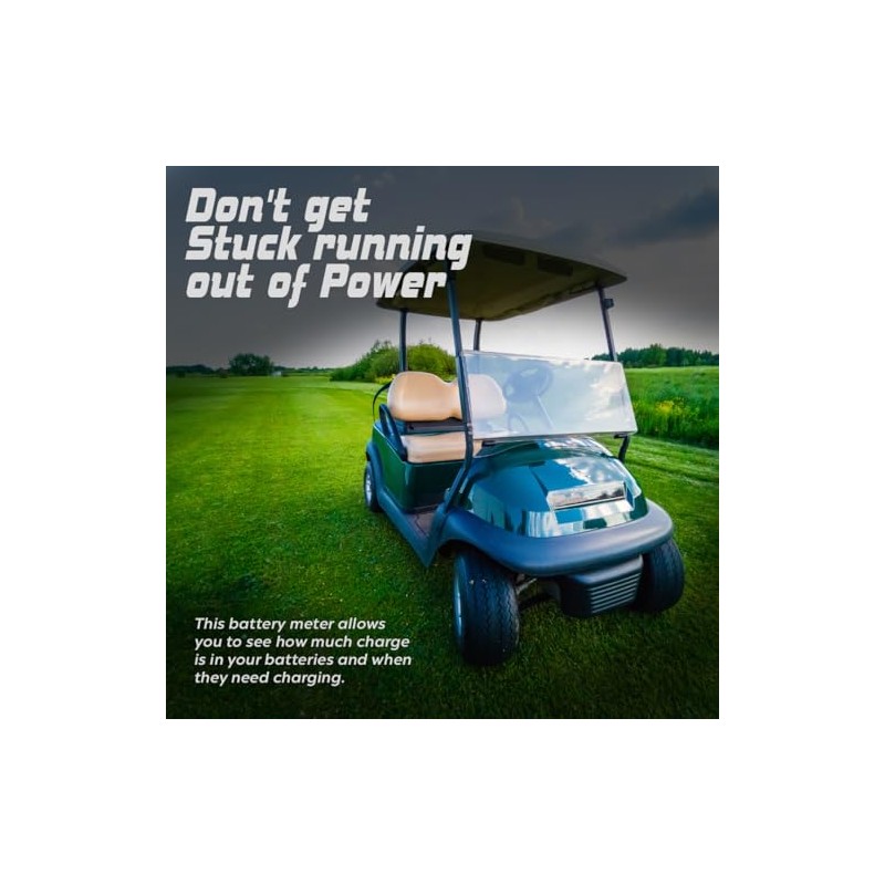 Prosport 48 Volt Analog Golf Cart Battery Meter | 2-1/16”