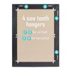 Stonebriar Rustic Rectangular Black Painted Wood Frame Hanging Wall Mirror