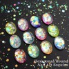 Fluorescent Nail Glitter Sequins Set for Gel Nails, Halloween Flakes