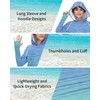 BesserBay playera de natación unisex con capucha UPF 50+ para
