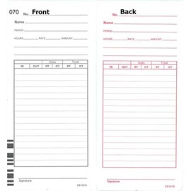 1000 ES1010 Time Cards for Acroprint ES1000 Calculating Time Recorder, Compatible by COMPUMATIC