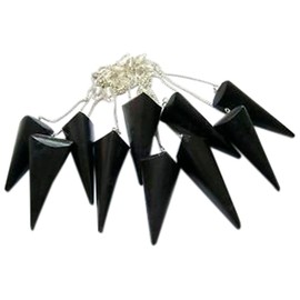 chwarz Turmalin dowser 3 facettiert Pendel kristallheilung Reiki Feng Shui Geschenk psychische Energie Meditation Peace Aura Cleanser metaphysisch Edelstein